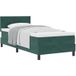 Maison Exclusive - Lit À Ressorts Avec Tête De Lit Vert Foncé 90 X 190 Cm Velours