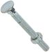Merriway BH04831 (25 stuks) Carriage Bouten met Moeren, M8 x 75mm (5/16" x 3") Verzinkt - Pack van 25 stuks