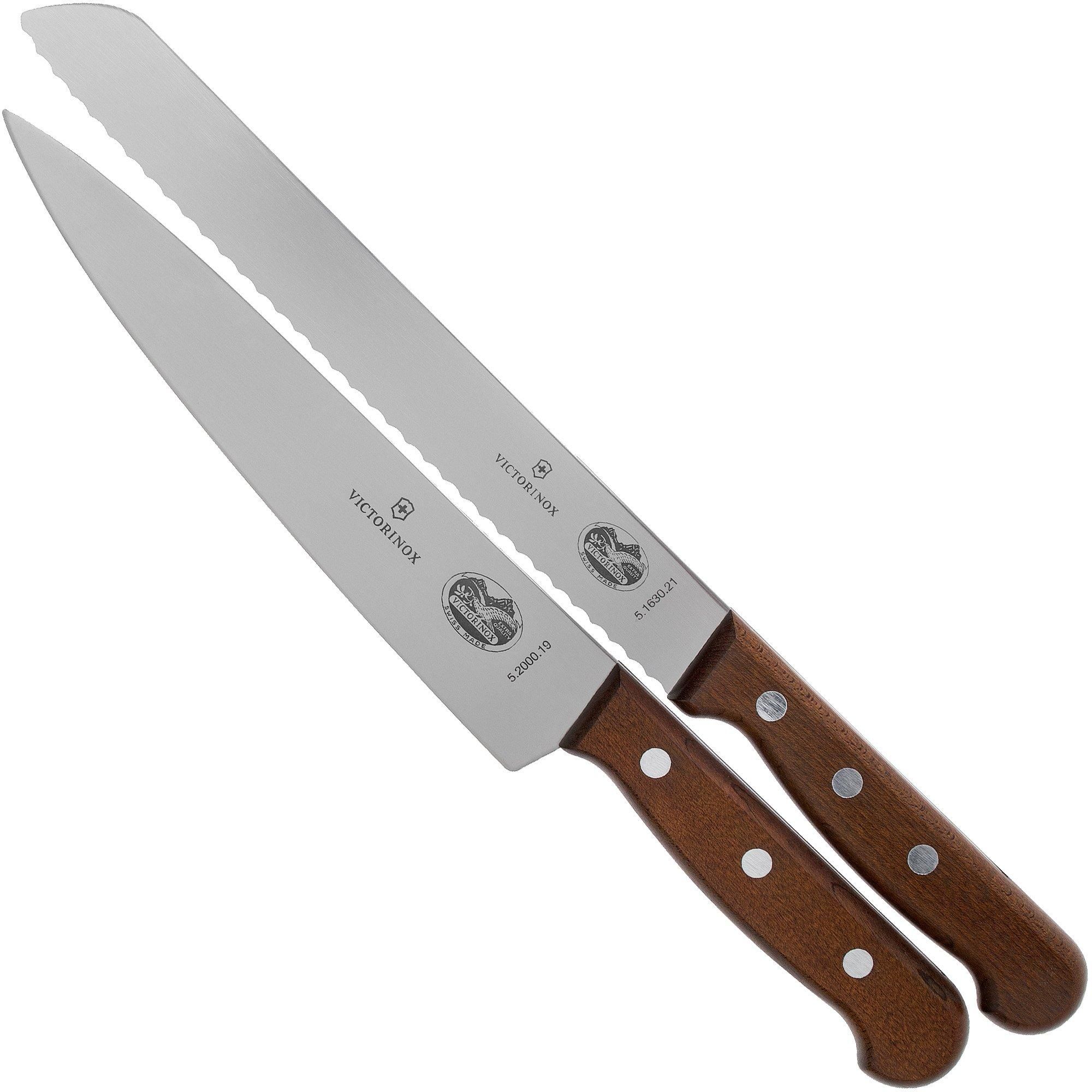 Victorinox Wood 5.1020.21G 2-delige messenset - 7611160058317