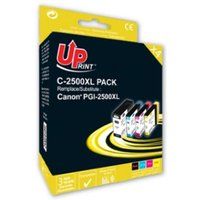 UPrint C-2500XL-PACK - 4 - XL - zwart, geel, cyaan, magenta - compatibel - inktcartridge (alternatief voor: Canon PGI-2500XL) - voor Canon MAXIFY iB4050, iB4150, MB5050, MB5150, MB5155, MB5350, MB5450, MB5455