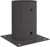 vidaXL Ancrage de sol rond 12 pièces anthracite 15 x 15 x 15 cm métal
