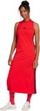 Adidas Sportswear Essentials 3-Stripes Lange Racerback Jurk - Dames - Rood