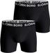 Björn Borg Jongens Boxershorts Katoen 2 stuks Zwart - Maat 134-140
