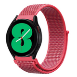 By Qubix Qubix - Sport Loop nylon bandje - Donkerroze - Geschikt voor Garmin Vivoactive 4 / 4L - Smartwatch bandje 22mm