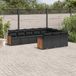 Maison Exclusive - Ensemble de jardin pour le jardin, composé de 10 pièces avec coussins, en polyrotin noir
