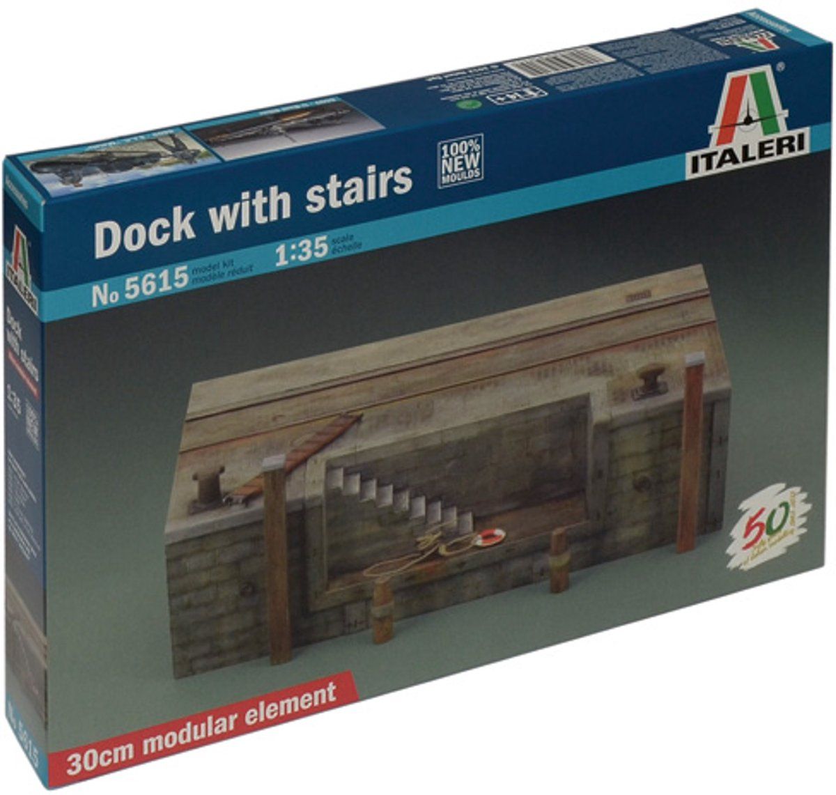 Italeri 510005615-1:35 Dock met trap