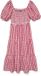 Vero Moda Jurk VMCARRIE Lange jurk Rood/Wit