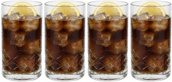 Cookinglife Longdrinkglazen 360 ml - 4 Stuks