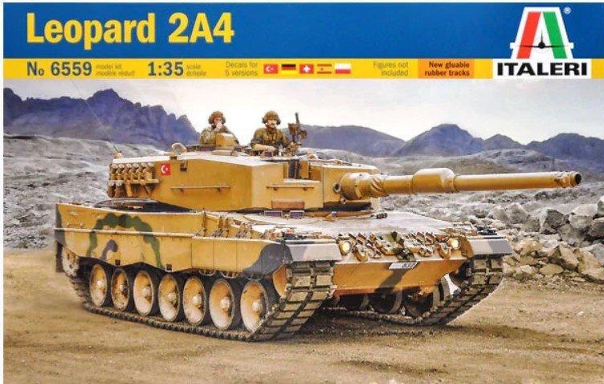 Italeri 510006559" 1:35 luipaard 2A4 voertuig