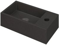 INK - Fontein Quartz Rechts met Kraangat - Zwart