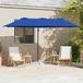 Maison Exclusive Parasol 372 x 198 x 243 cm Polyester en Aluminium Azur