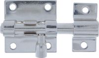 AMIG Schuifslot - staal - 5 x 2.75 cm - vernikkeld - deur - hek - plaatgrendel