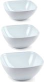 Plasticforte Plat à servir - Lot de 8 - Blanc - Plastique - 3 Tailles
