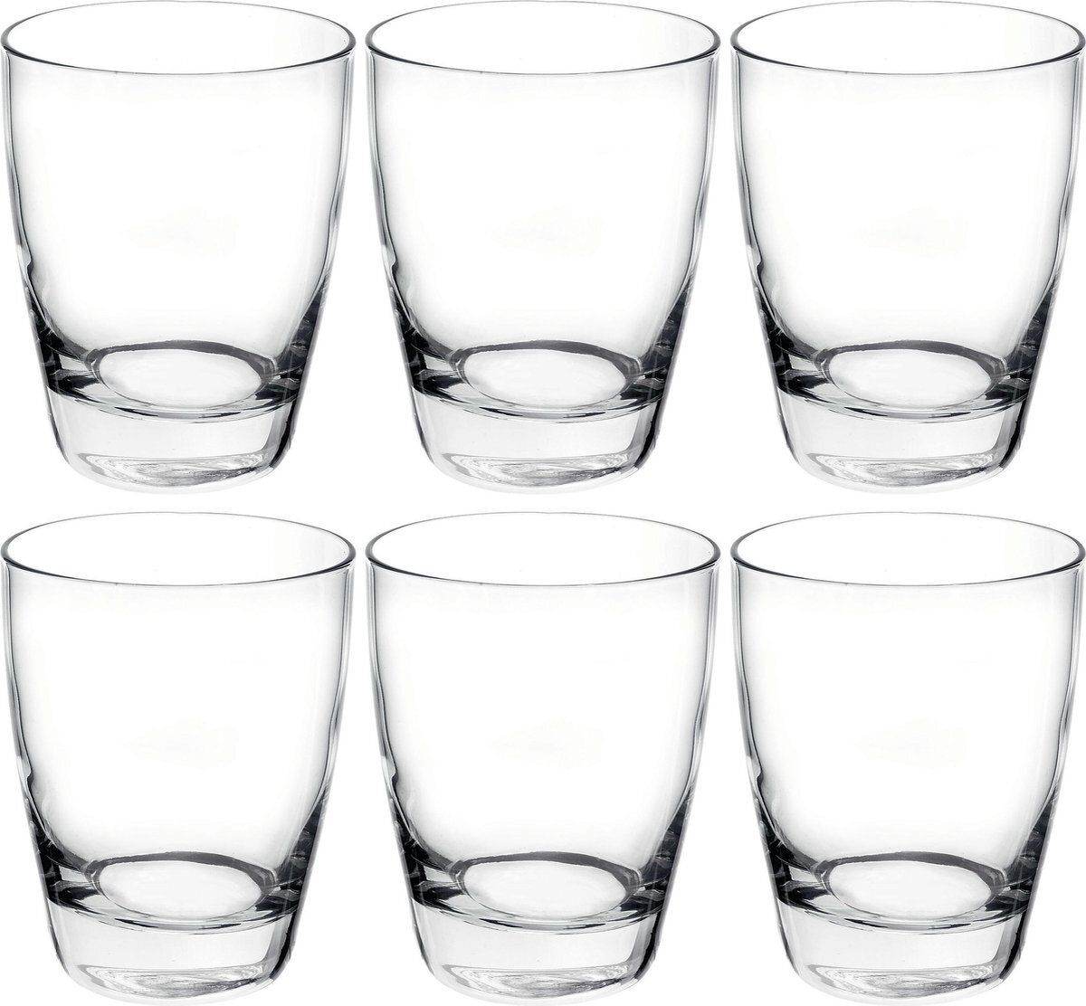 BORMIOLI ROCCO 9x Stuks tumbler waterglazen/sapglazen transparant 280 ml - Glazen / drinkglazen