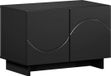 vidaXL TV-meubel 60 x 34.5 x 40 cm Zwart Bewerkt hout