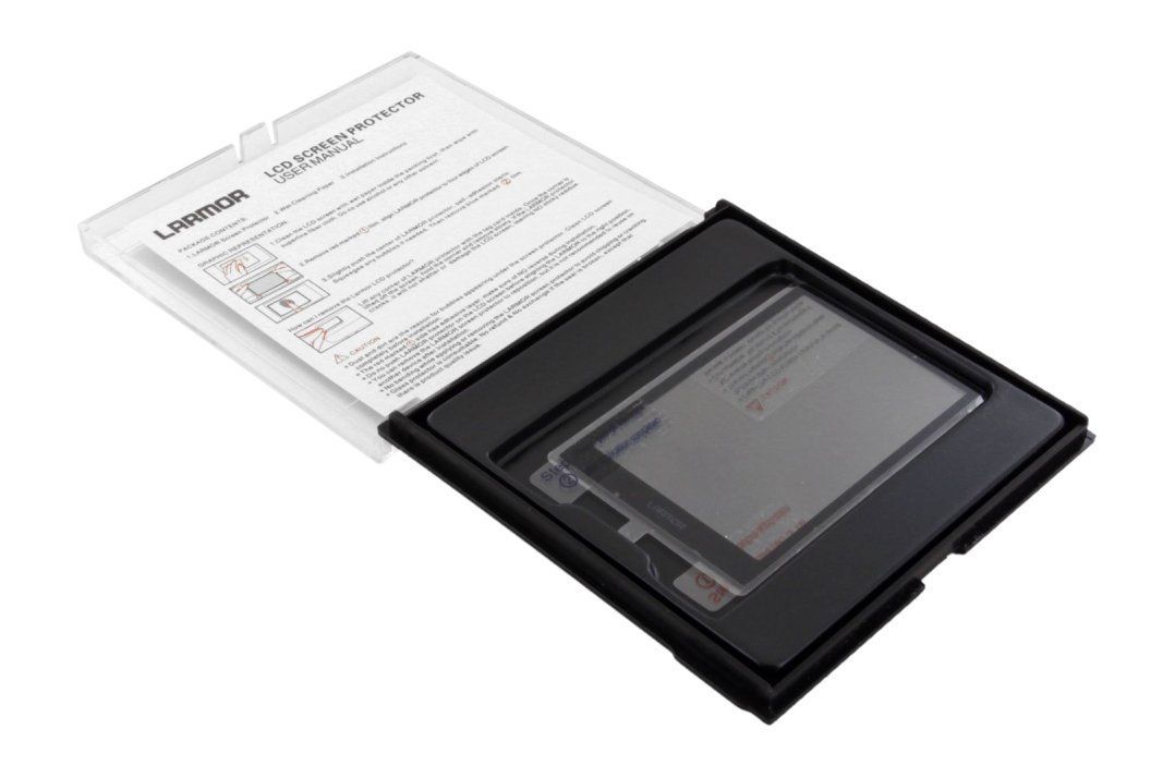 GGS OMD E-M1/M10 Screenprotector Glas Zwart, Transparant