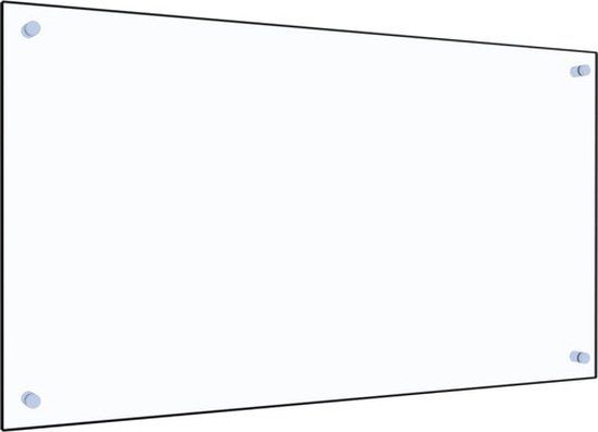 vidaXL Kitchen Splashback 90x50 cm Tempered Glass Transparent