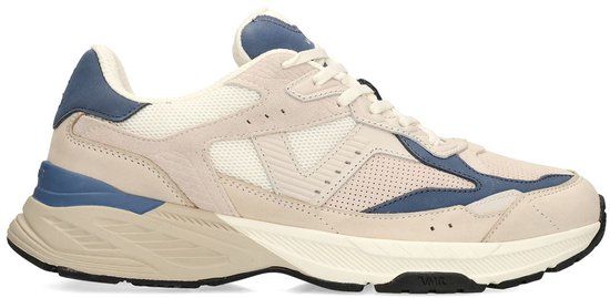 Van Lier - Heren - Blauwe nubuck sneakers - Maat 44