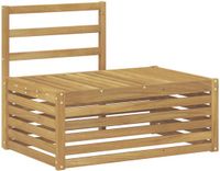 vidaXL Buiten bankenset Wit 91 x 63 x 73 cm Massief Acaciahout