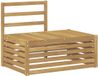 vidaXL Buiten bankenset Wit 91 x 63 x 73 cm Massief Acaciahout
