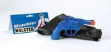 Rubies Jouets revolver met schouder holster - 16 cm - politie/cowboy/gngster thema