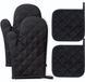 Azomor® Set van vier ovenwanten hittebestendig met een antislip ontwerp voor veilig koken