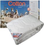 Cotton Comfort Dekbed - 100% Katoen - Eenpersoons - 140x220 cm - Wit