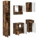 vidaXL Badkamermeubel Set 5 st Gerookt eiken 61 x 35 x 64 cm
