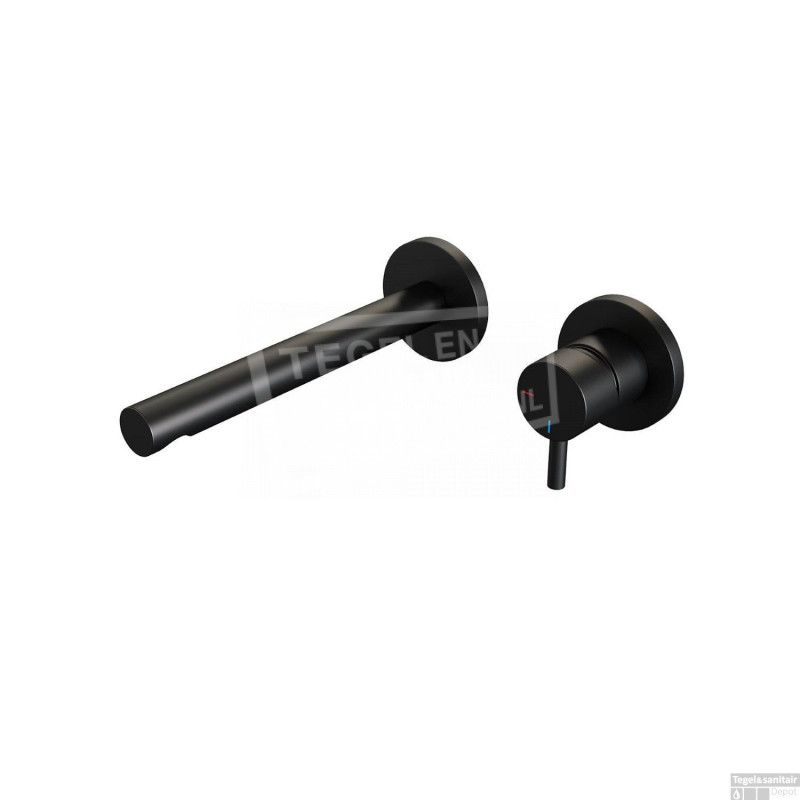 Brauer Wastafelmengkraan Black Inbouw S5-65 Coldstart Mat Zwart