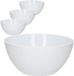 PlasticForte Schalen/schaaltjes wit - 750 ml - 4x