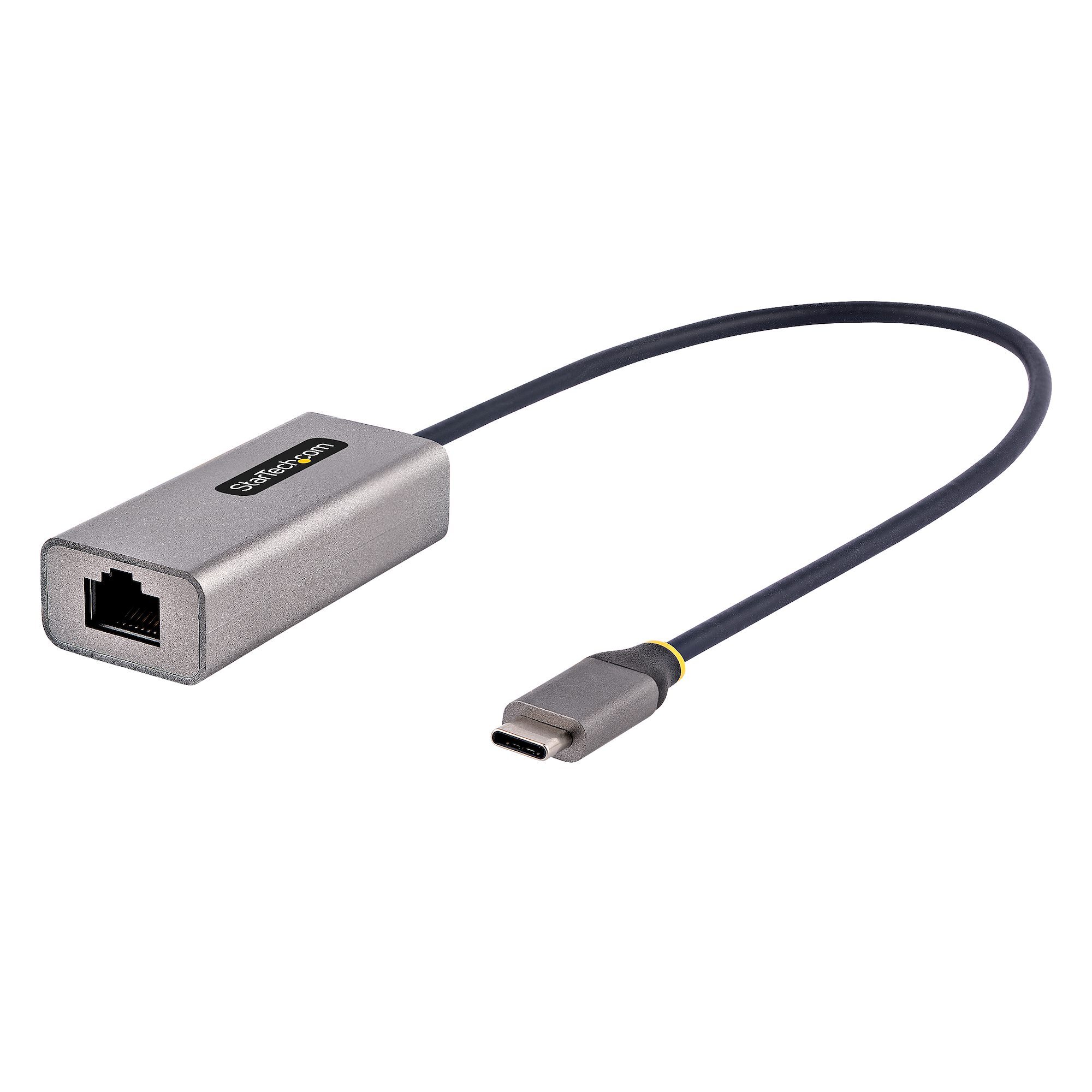 StarTech.com USB-C naar Ethernet Adapter, 10/100/1000 Mbps, Gigabit Netwerk Adapter met ASIX AX88179A Chip, 30cm Kabel, USB Type C naar RJ45 Gigabit Ethernet Dongle/NIC, Windows/macOS/Linux
