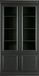 WOOOD Organize Vitrinekast - Grenen - Zwart - 215x110x44