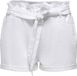 ONLY - ONLWAUW MID PAPERBAG BELT DNM - Meisjes - Bermuda shorts - S - White Denim