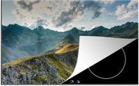 Merkloos KitchenYeah® Inductie beschermer 77x51 cm - De alpen in Oostenrijk - Inductie kookplaat accessoire
