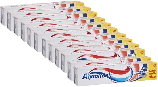 Aquafresh Tandpasta Triple Protection - 12 x 125ml - Voordeelverpakking
