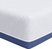 vidaXL Matras Wit en Blauw 80 x 160 cm Jacquard stof