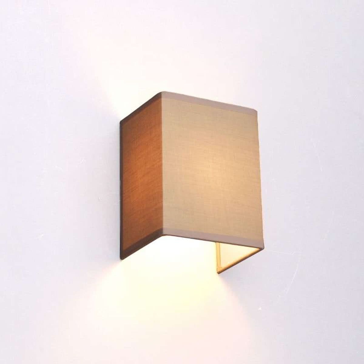 QAZQA Wandlamp Vete beige