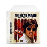 3L Blu-Ray transparante geperforeerde hoes met klep voor het opbergen van schijven en hoezen - 50 stuks - 10286