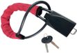 HP Autozubehör HP Stuurslot van gevlochten staaldraad 72 cm Zwart/Rood