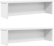 vidaXL Keukenrekken stapelbaar 2 st 50x15x16 cm wit