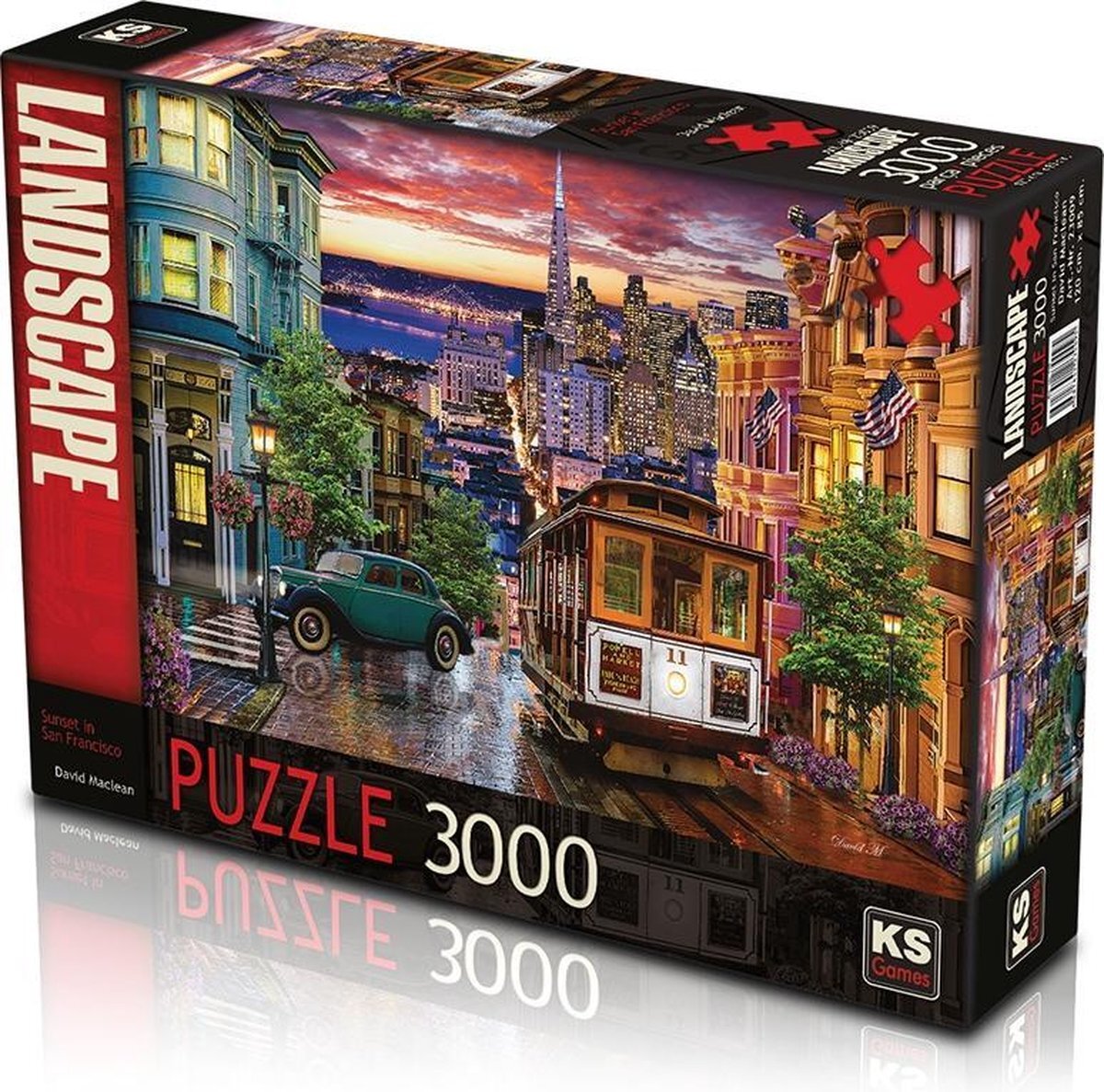 KS Games Sunset in San Francisco Puzzel 3000 Stukjes