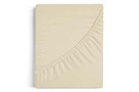 Burrito Blanco Hoeslaken 135 x 190/200 cm | bed van 135 cm (+ beschikbare maten) | stof van katoen - polyester 50/50 | design A7 beige
