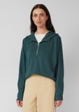 s.Oliver Sweatshirt met capuchon petrol