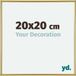 yd. Cadre photo 20x20 cm Plastique Or Annecy