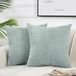 Merkloos / Sans marque Wan GmbH Set van Twee Luxe Corduroy Sierkussenslopen voor Diverse Binnenruimtes in Groen