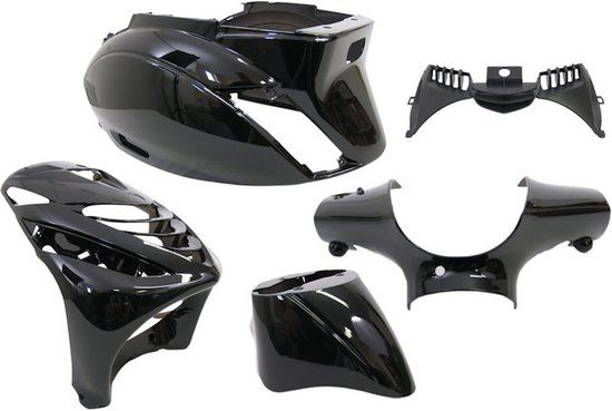 EDGE Kappenset Piaggio Zip2000 Sp 5 Delig Zwart Metalic