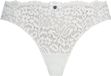 Hunkemöller Dames Lingerie String Marine - Wit - maat 2XL