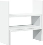 vidaXL Bureau organiser 40x17x41 cm bewerkt hout wit