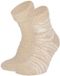 Apollo Dames bedsokken/huissokken - 2-pak - beige/wit - maat 36-41