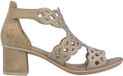 Rieker Morelia-sandalen met hak en klittenbandsluiting beige dames maat 37